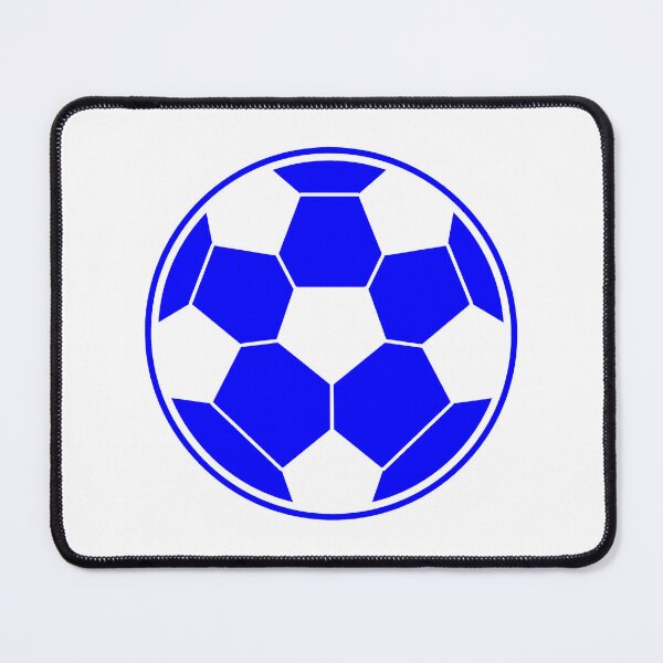 Item preview, Minimalist Blue Soccer Ball Shape Football Sports Graphic designed and sold by pattern-archive.
