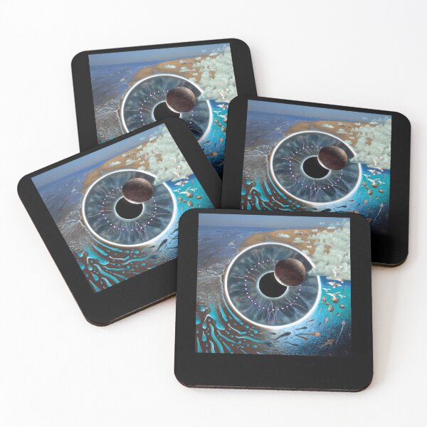Item preview, Surreal Eye Artwork Showing Planet Beach Sea designed and sold by sleekystickers.