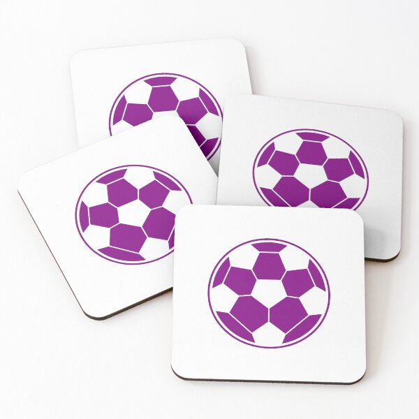 Item preview, Minimalist Purple Soccer Ball Shape Football Sports Graphic designed and sold by pattern-archive.