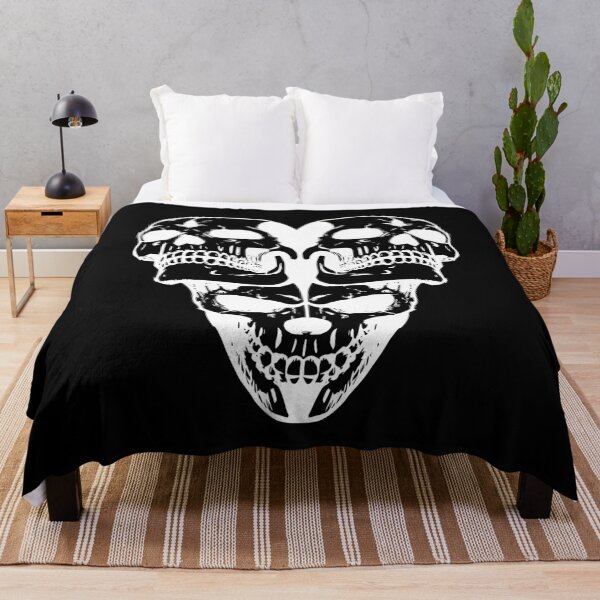 Item preview, White Triple Skull Heart designed and sold by FourLeggedArt.