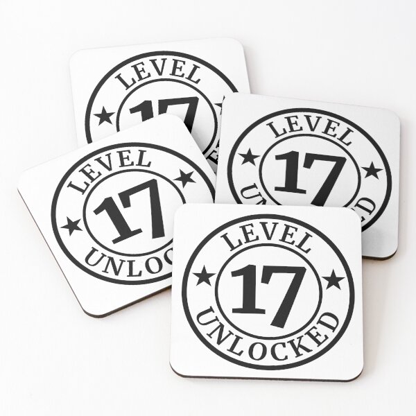 Item preview, Level 17 Unlocked | 17th Birthday Gamer designed and sold by highflycrafts.
