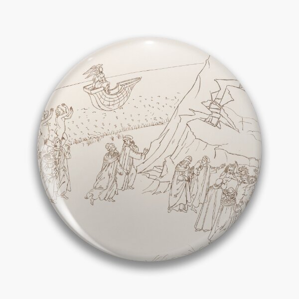 Item preview, Dante and Virgil Ascend Purgatory Mountain designed and sold by artofuniverse.