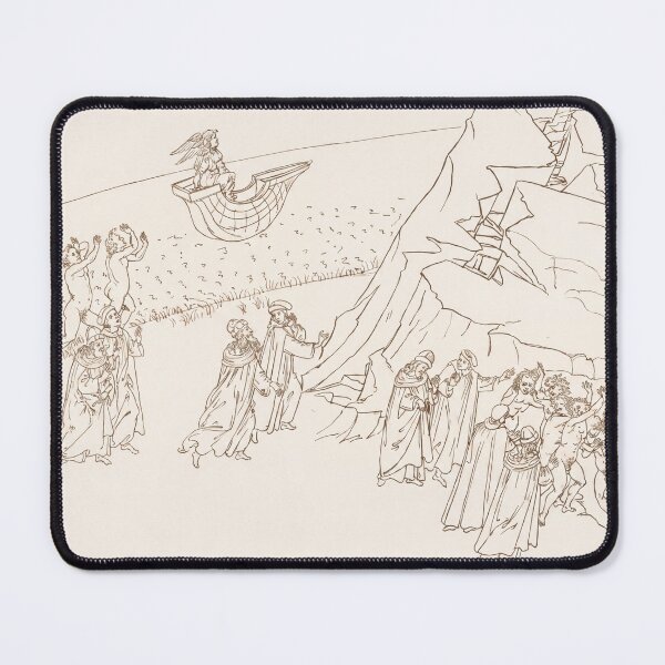 Item preview, Dante and Virgil Ascend Purgatory Mountain designed and sold by artofuniverse.