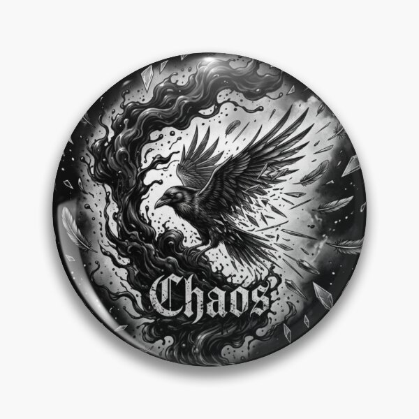 Item preview, Chaos Gothic Raven & Floating Feathers Dark Fantasy Art designed and sold by SipWithStyleArt.