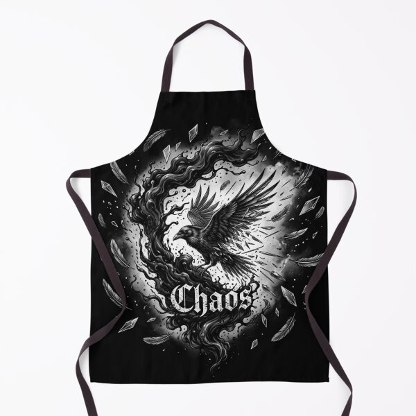 Item preview, Chaos Gothic Raven & Floating Feathers Dark Fantasy Art designed and sold by SipWithStyleArt.