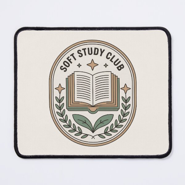 Item preview,  Bookish Study Crest Aesthetic Badge  designed and sold by TrendMorphic.