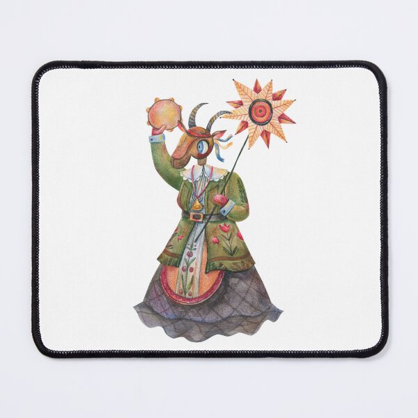 Item preview, Ukrainian Christmas Malanka Goat Folk Caroler designed and sold by the-myro.
