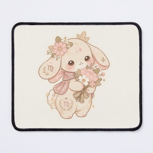 Item preview, Virgo Floral – Cute Pastel Zodiac Creature Sticker designed and sold by Cerys-GS.