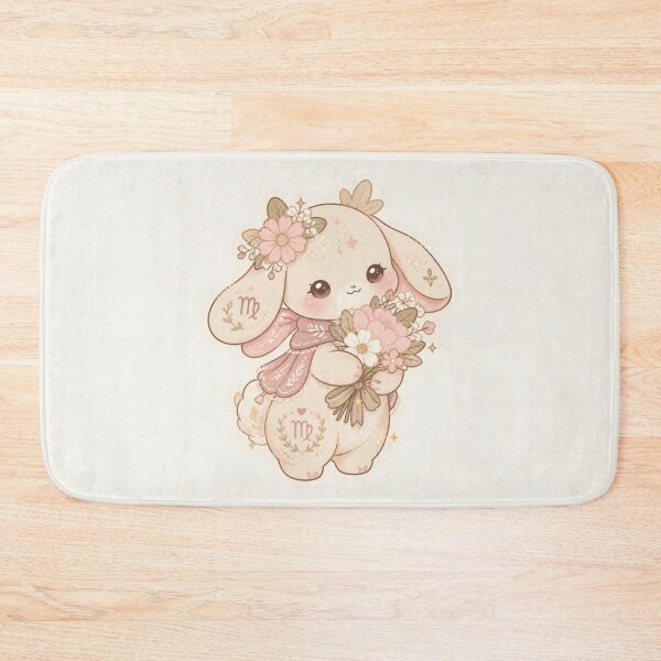 Item preview, Virgo Floral – Cute Pastel Zodiac Creature Sticker designed and sold by Cerys-GS.
