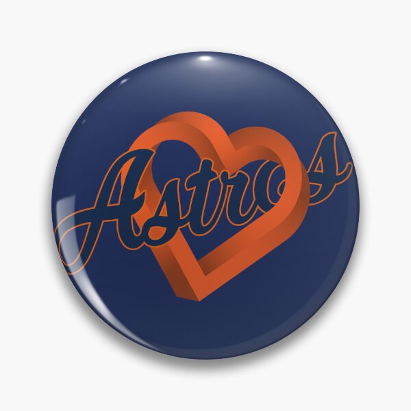 Item preview, Vintage Astros Script Heart Orange 3D Baseball Team Spirit designed and sold by RockTheFeal.