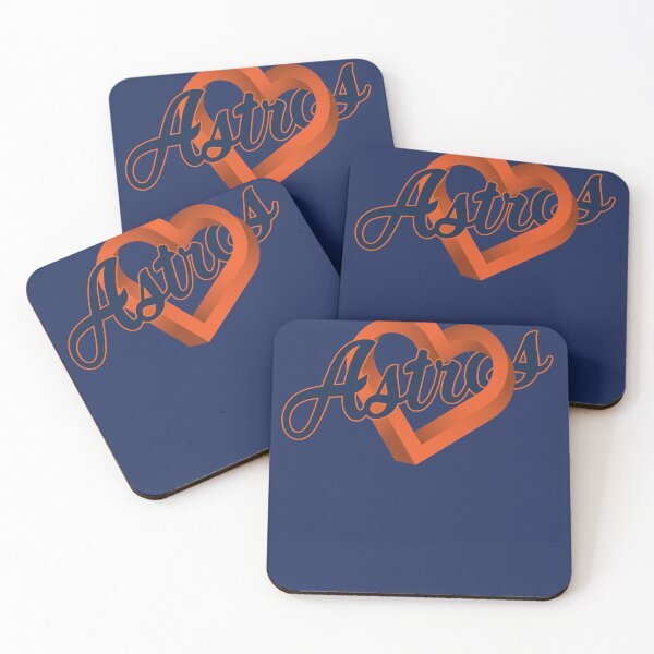 Item preview, Vintage Astros Script Heart Orange 3D Baseball Team Spirit designed and sold by RockTheFeal.