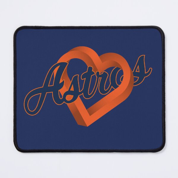 Item preview, Vintage Astros Script Heart Orange 3D Baseball Team Spirit designed and sold by RockTheFeal.