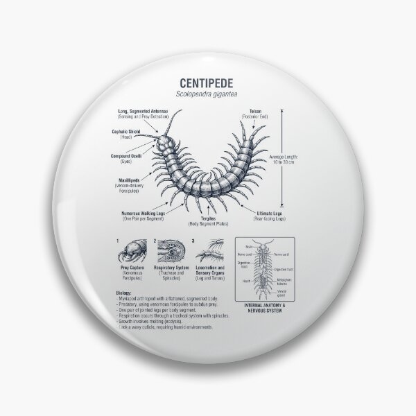Item preview, Centipede Scientific Anatomy Biology Animal Lover designed and sold by dian-rody-crest.