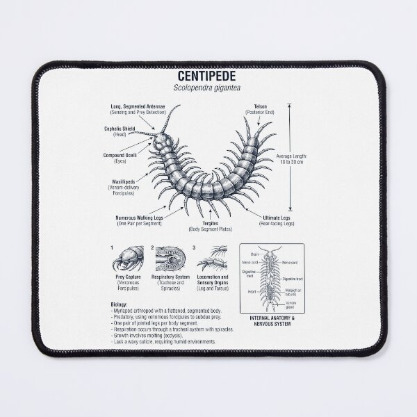 Item preview, Centipede Scientific Anatomy Biology Animal Lover designed and sold by dian-rody-crest.