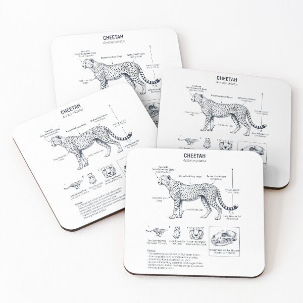 Item preview, Cheetah Scientific Anatomy Biology Animal Lover designed and sold by dian-rody-crest.