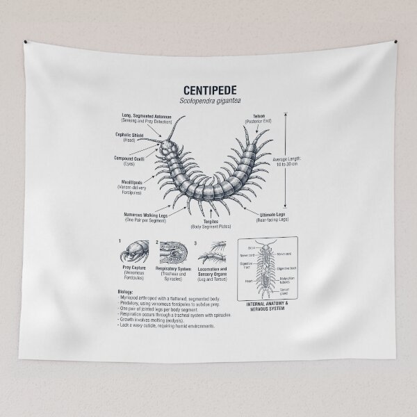 Item preview, Centipede Scientific Anatomy Biology Animal Lover designed and sold by dian-rody-crest.