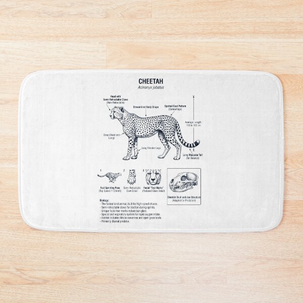 Item preview, Cheetah Scientific Anatomy Biology Animal Lover designed and sold by dian-rody-crest.