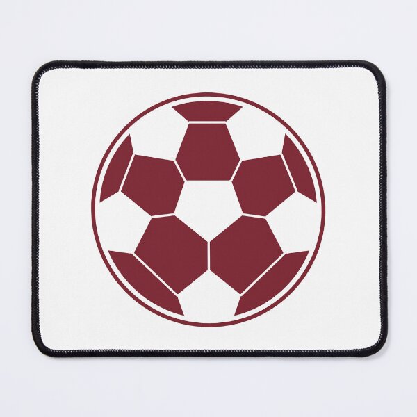 Item preview, Minimalist Burgundy Soccer Ball Shape Football Sports Graphic designed and sold by pattern-archive.