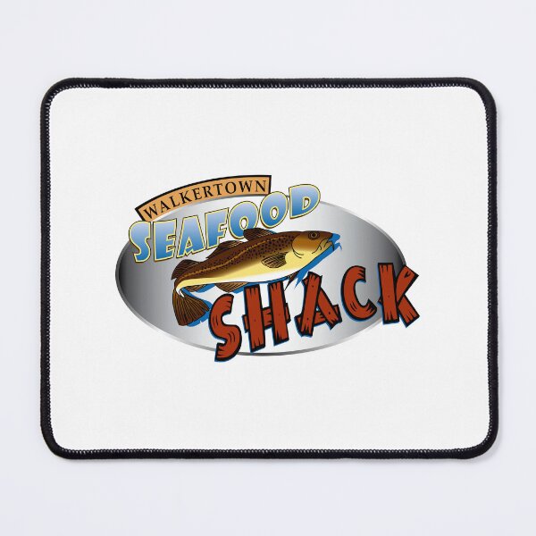 Item preview, Walkertown Seafood Shack Restaurant Logo Design with Fish Illustration designed and sold by qigajar.