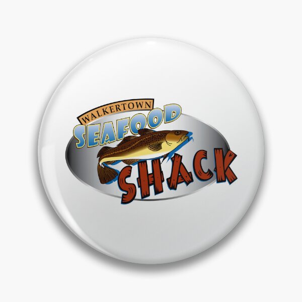 Item preview, Walkertown Seafood Shack Restaurant Logo Design with Fish Illustration designed and sold by qigajar.