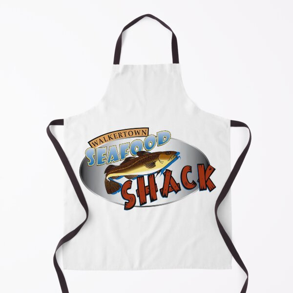 Item preview, Walkertown Seafood Shack Restaurant Logo Design with Fish Illustration designed and sold by qigajar.