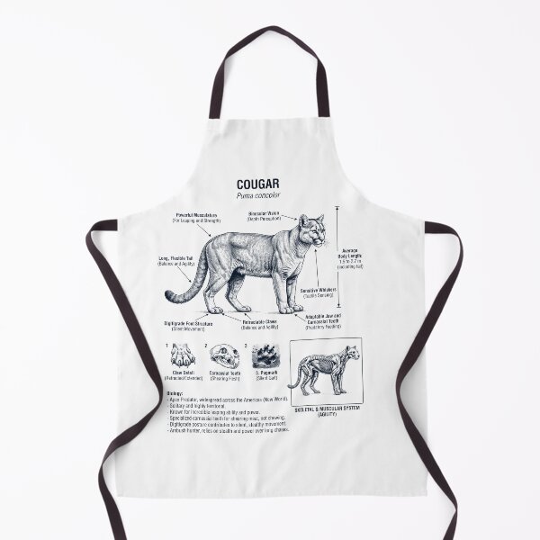 Item preview, Cougar Scientific Anatomy Biology Animal Lover designed and sold by dian-rody-crest.