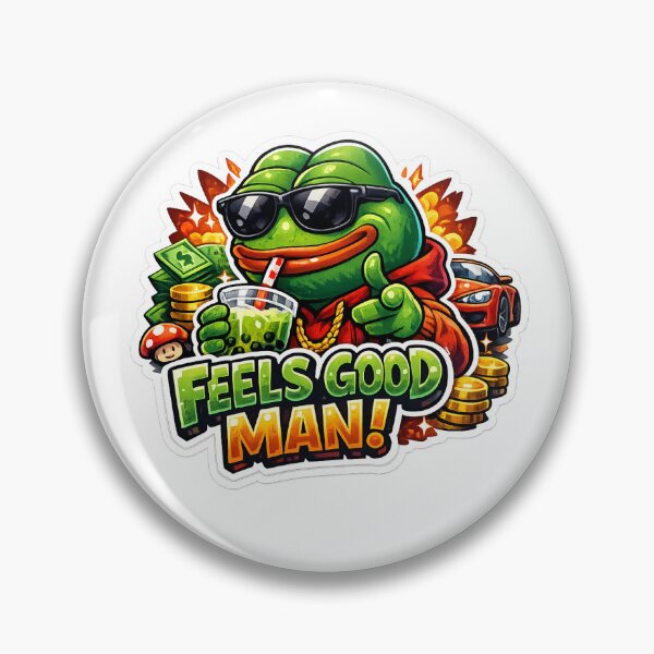 Item preview, Cool Green Frog Streetwear Sticker | Funny Hype Cartoon Laptop Decal designed and sold by CosmoMerchStore.