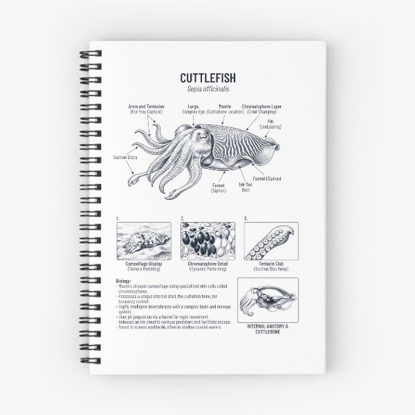 Item preview, Cuttlefish Scientific Anatomy Biology Animal Lover designed and sold by dian-rody-crest.