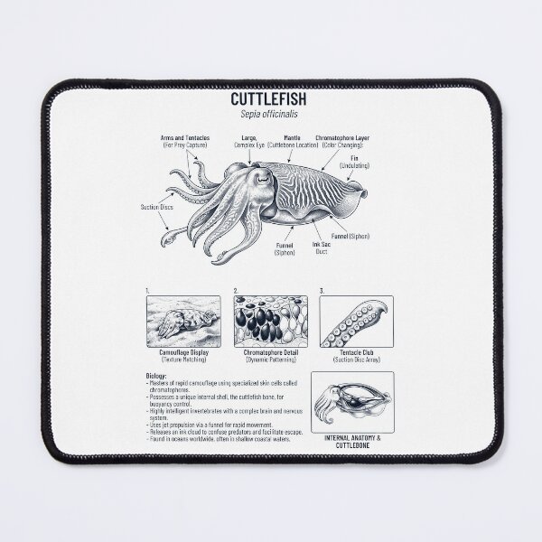 Item preview, Cuttlefish Scientific Anatomy Biology Animal Lover designed and sold by dian-rody-crest.