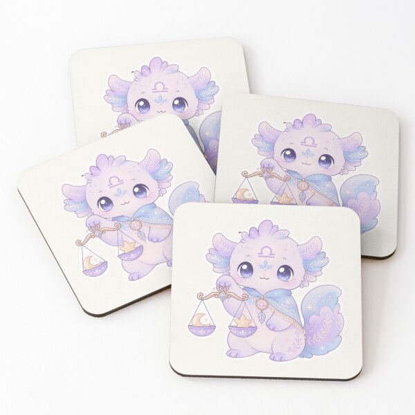 Item preview, Libra Balance – Cute Pastel Zodiac Creature Sticker designed and sold by Cerys-GS.