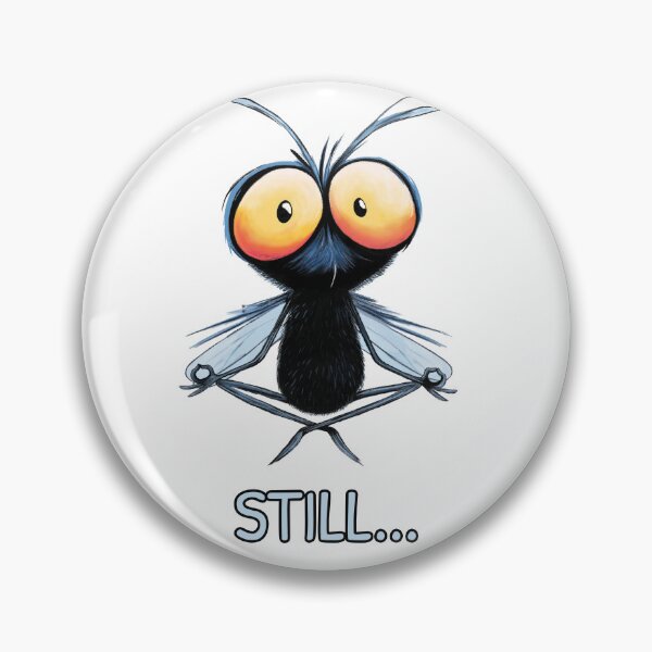 Item preview, Funny Meditating Fly Still  Mindfulness Insect Yoga Gift  designed and sold by FMproject.