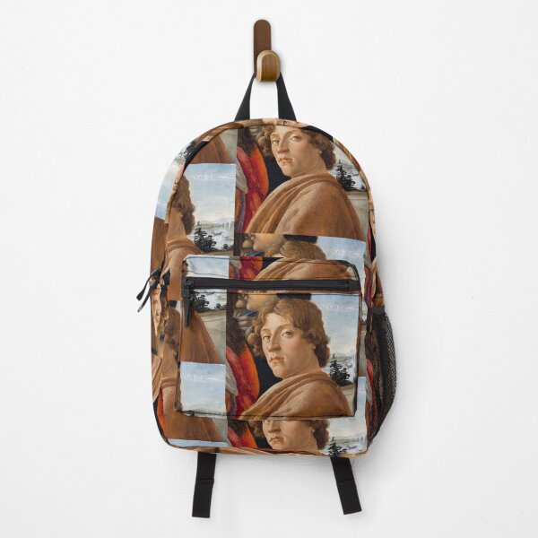 Item preview, Curly Haired Young Man Renaissance Portrait designed and sold by artofuniverse.