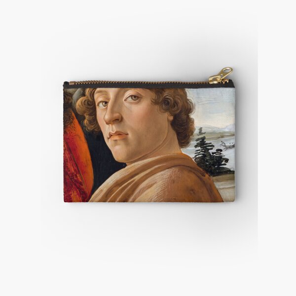 Item preview, Curly Haired Young Man Renaissance Portrait designed and sold by artofuniverse.