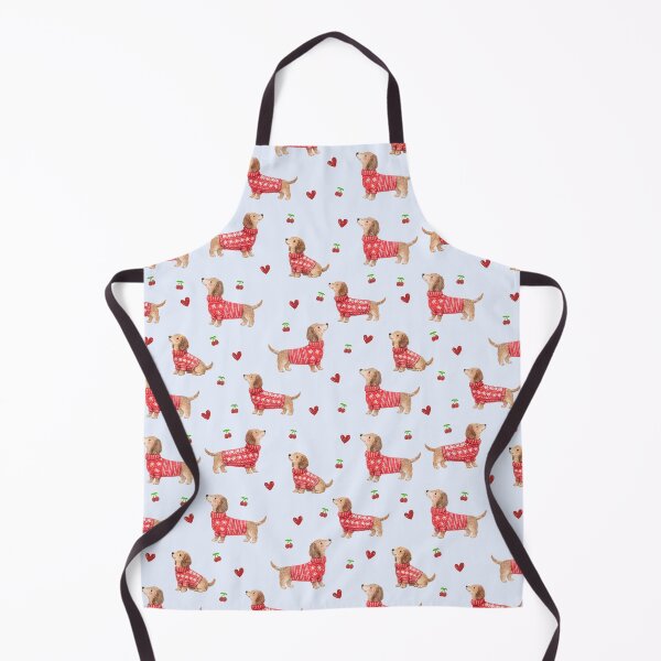 Item preview, Dachshund in Red Christmas Sweater | Watercolor Sausage Dog Pattern | Cozy Holiday Dog Lover Gift designed and sold by PaperyAndInk.