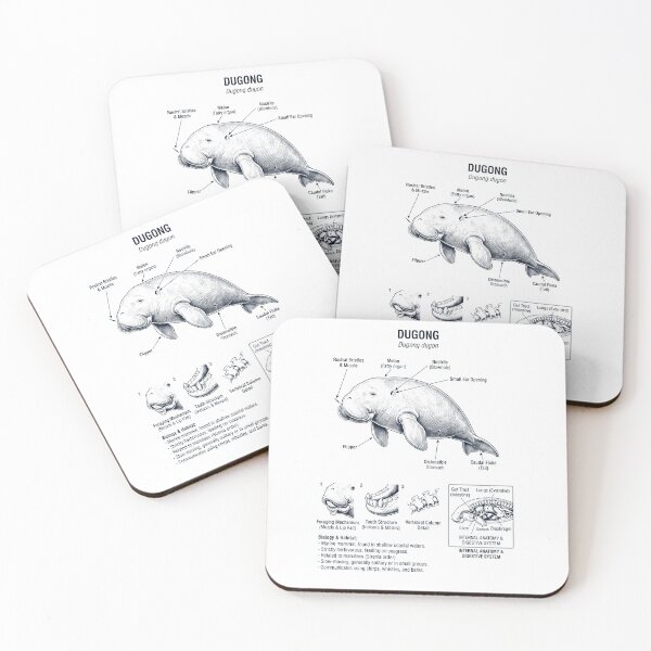 Item preview, Dugong Scientific Anatomy Biology Animal Lover designed and sold by dian-rody-crest.
