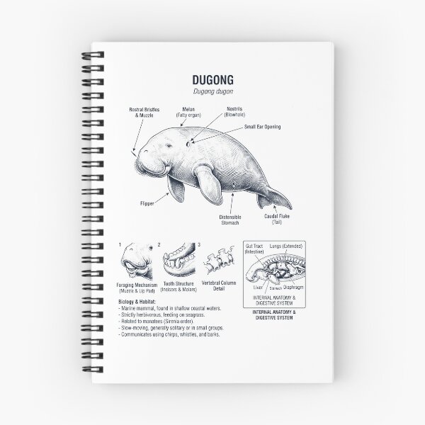 Item preview, Dugong Scientific Anatomy Biology Animal Lover designed and sold by dian-rody-crest.