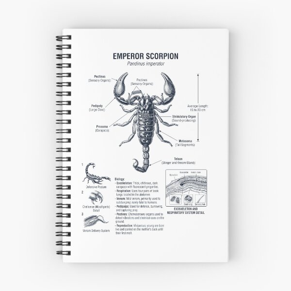 Item preview, Emperor Scorpion Scientific Anatomy Biology Animal Lover designed and sold by dian-rody-crest.