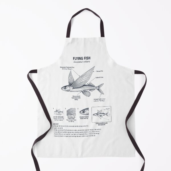 Item preview, Flying Fish Scientific Anatomy Biology Animal Lover designed and sold by dian-rody-crest.