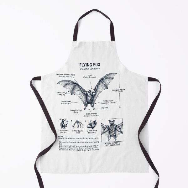 Item preview, Flying Fox Scientific Anatomy Biology Animal Lover designed and sold by dian-rody-crest.