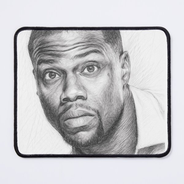 Item preview, Famous Comedy Actor Portrait - Detailed Black and White Pencil Sketch designed and sold by Leon Woods Pencil Art.