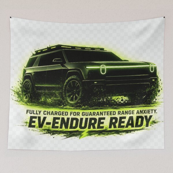 Item preview, Electric Offroad Silhouette Motivational Quote designed and sold by ChargedShapes.
