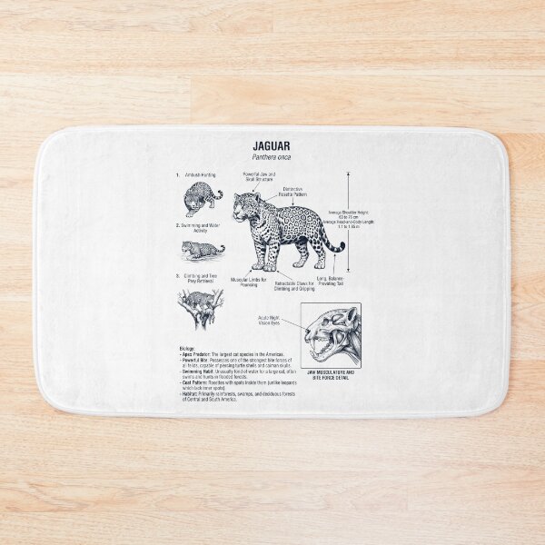 Item preview, Jaguar Scientific Anatomy Biology Animal Lover designed and sold by dian-rody-crest.