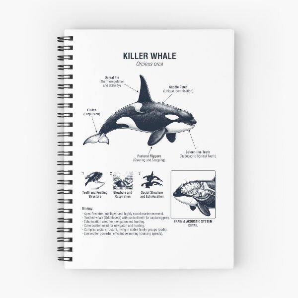 Item preview, Killer Whale Scientific Anatomy Biology Animal Lover designed and sold by dian-rody-crest.