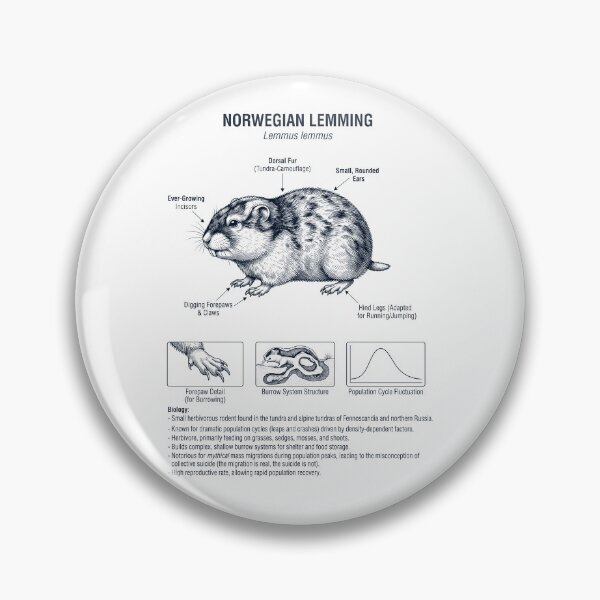 Item preview, Lemming Scientific Anatomy Biology Animal Lover designed and sold by dian-rody-crest.