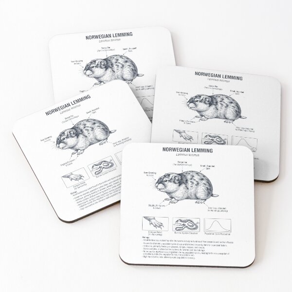 Item preview, Lemming Scientific Anatomy Biology Animal Lover designed and sold by dian-rody-crest.