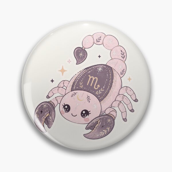 Item preview, Scorpio Scorpion – Cute Pastel Zodiac Creature Sticker designed and sold by Cerys-GS.