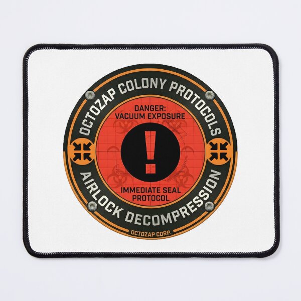 Item preview, Octozap Airlock Decompression Emergency Sign designed and sold by octozap.