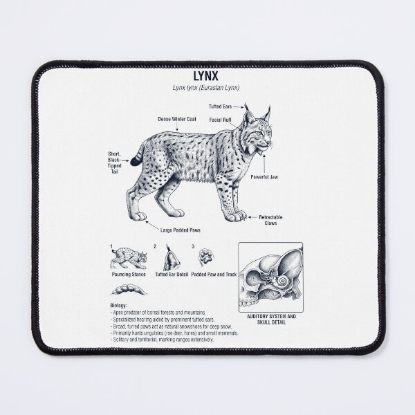 Item preview, Lynx Scientific Anatomy Biology Animal Lover designed and sold by dian-rody-crest.