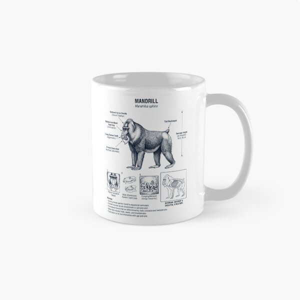 Item preview, Mandrill Scientific Anatomy Biology Animal Lover designed and sold by dian-rody-crest.