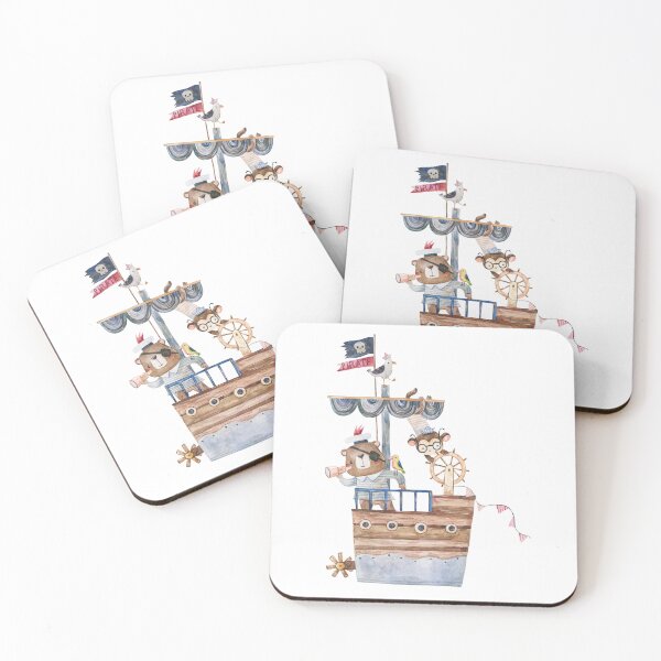 Item preview, Cute Animal Pirates On A Wooden Ship designed and sold by the-myro.
